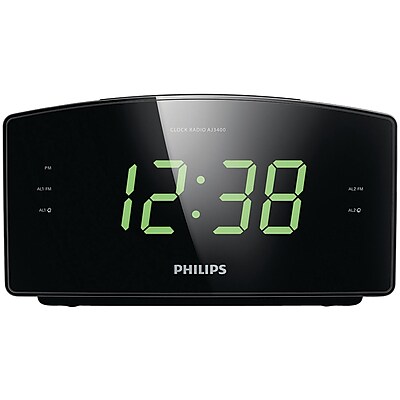 Philips Aj3400 37 Big Display Clock Radio