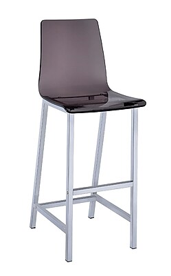 Wildon Home 46'' Bar Stool; Smoke Acrylic