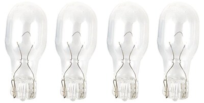Moonrays 95504 7 Watt 12 Volt Wedge Base Replacement Light Bulb 4 Pack Clear Glass