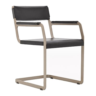 Argo Furniture Horatio Arm Chair; Leather Dark Brown