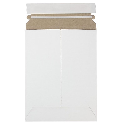 JAM Paper Photo Mailer Stiff Envelopes with Self Adhesive Closure 6 x 8 White Sold Individually 1PSW