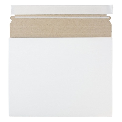 JAM Paper Expandable Photo Mailer 10 x 7.75 x 1 White Sold Individually 18906705