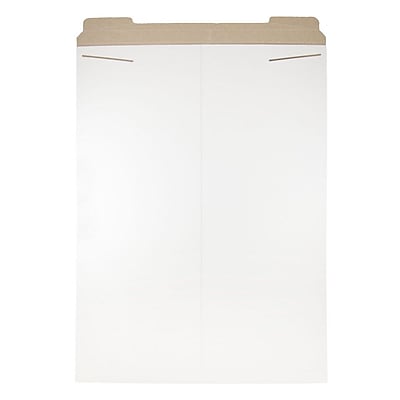 JAM Paper Photo Mailer Stiff Envelopes with Tuck Flap Closure 20 x 27 White Sold Individually 1453476