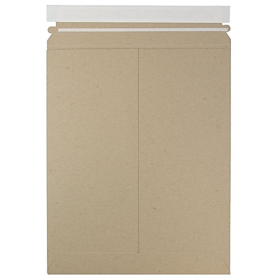 JAM Paper Photo Mailer Stiff Envelopes Self Adhesive Closure 9.75 x 12.25 Brown Kraft Recycled Sold Individually 8866642