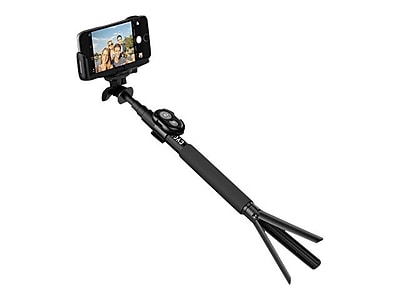 Cygnett GoStick CY1735UNSES Aluminum Bluetooth Camera Selfie Stick and Tripod, Black