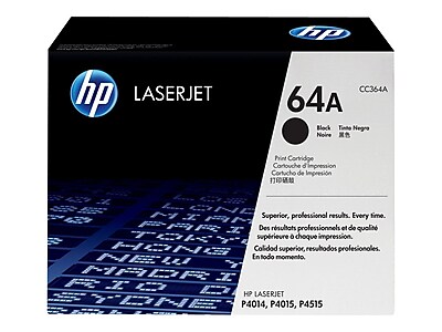 HP 64A Black 10000 Pages Standard Yield Original Toner Cartridge for LaserJet P4014 Laser Printer