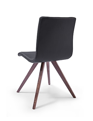 Whiteline Imports Olga Dining Chair Set Set of 2 ; Black