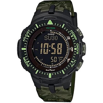 Casio Pro Trek Solar Powered Digital Smart Watch Green PRG300 7