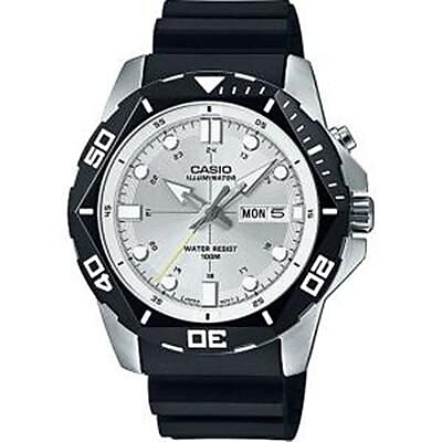 Casio 3 Hand Super Illuminator Analog Sports Watch White MTD1080 7AV