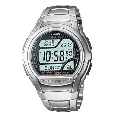 Casio Multi Band Atomic Timekeeping Digital Sports Watch Silver WV58DA 1AV