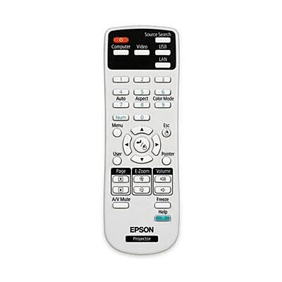 Epson 1547200 Replacement Remote Control for PowerLite/BrightLink Projector, White