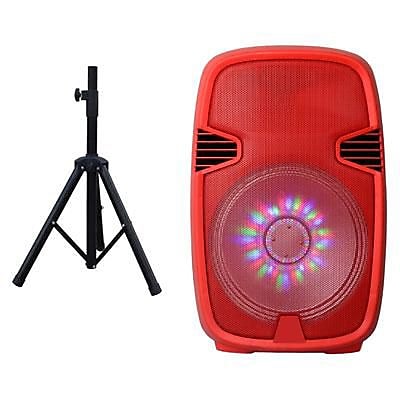 Supersonic IQ3415DJBT 600 W Portable Bluetooth DJ Speaker Red