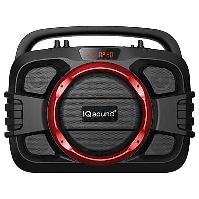 Supersonic IQ2400BTRD SoundBox Toughneck Bluetooth 2.1 Portable Audio System Red