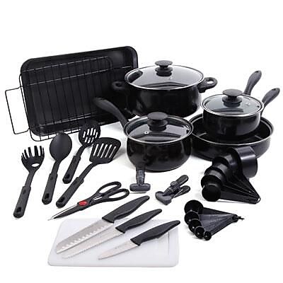 Gibson Carbon Steel 30-Piece Cookware Set (91924.3)