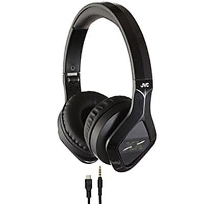 JVC HASBT200X Elation XX Stereo Bluetooth Over the Head Headset with Mic Black