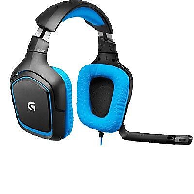 Logitech G430 Surround Over the Head Gaming Headphones with Mic Black
