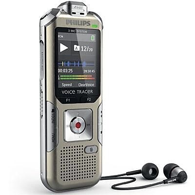 Philips DVT6500 Voice Tracer Digital Recorder Champagne Silver Shadow