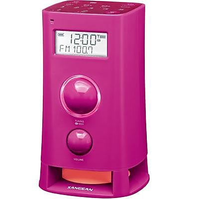 Sangean K 200 FM RDS RBDS AM Aux In Digital Tuning Clock Radio Pink