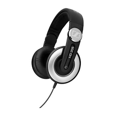 Sennheiser HD 205 II Stereo Over the Head Headphones Black Silver