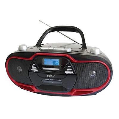 Supersonic SC 745 Portable Audio System with USB Red