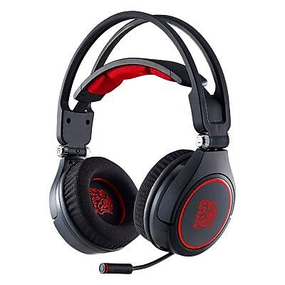 Thermaltake HTCRAANECBK14 CRONOS AD Stereo Over the Head Gaming Headset with Mic Diamond Black