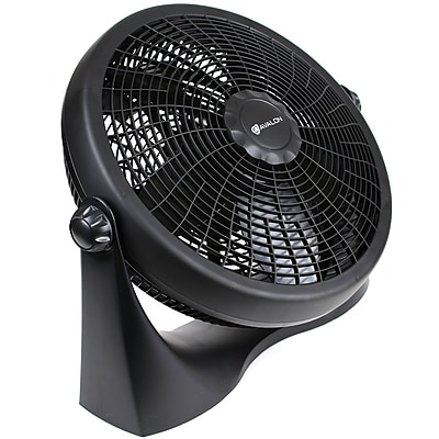 Avalon 16 Inch 360 Degree Adjustable Floor Table Fan With Max Cool Flow Technology UL Approved Black
