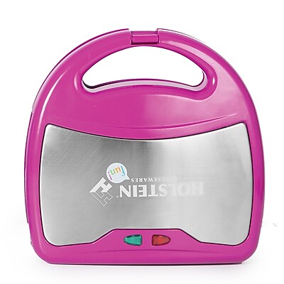 Holstein Housewares Fun 4 in 1 Waffle Maker; Magenta