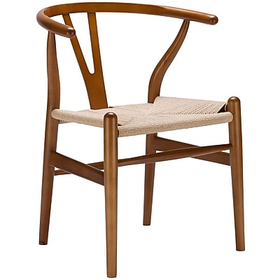 Edgemod Weave Side Chair; Walnut