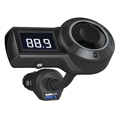 Scosche freqOUT pro Digital FM Transmitter with Charging and Music Control for iPhone 6S 6SPlus Black