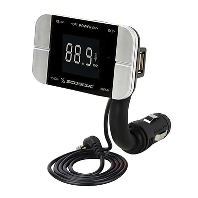 Scosche TuneIt Digital FM Transmitter with USB Charger for iPhone 6S 6SPlus Black