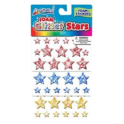 ArtSkills Glitter Foam Star 60 Pack PA 1727