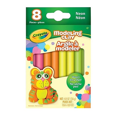 Crayola Modeling Clay Neon Assorted 8 Pack 57 0313