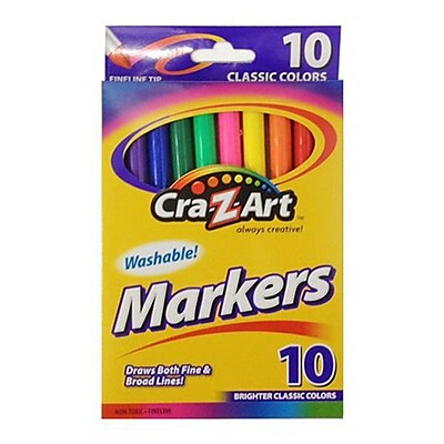 Cra Z Art Classic Broad Fineline Marker Assorted 10 Pack 10087 48