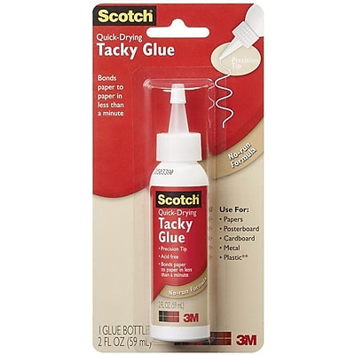 Scotch Quick Drying Tacky Glue 2 oz. 6052 A