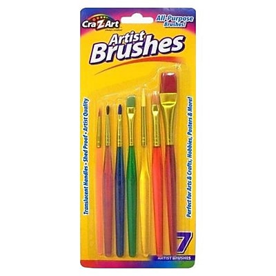 Cra Z Art All Purpose Artist Brush Set Shed Proof 7 Pack 10700 72