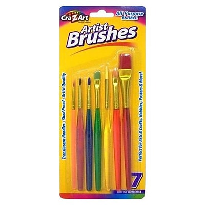 Cra Z Art All Purpose Artist Brush Set Shed Proof 7 Pack 10700 72