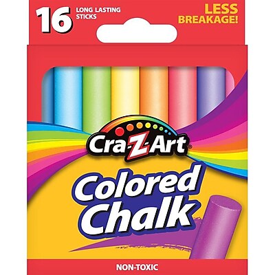 Cra Z Art Colored Chalk Non Toxic Sticks 16 Box 10801 48