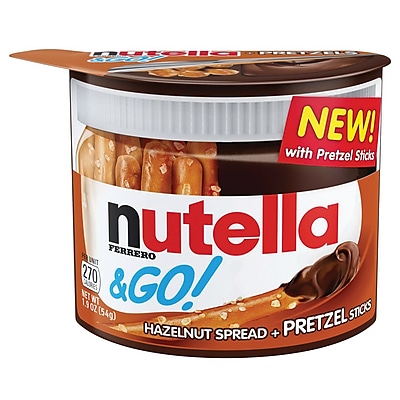 Nutella Nutella Go! Spread and Pretzel Stick Single Serve Hazelnut 12 Pack NUTELLAP12