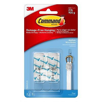 Command Medium Wire Toggle Hook Clear 17065CLR ES