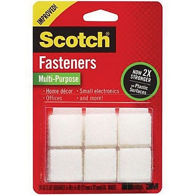 Scotch Multi Purpose Fastener 7 8 x 7 8 White RF7020X