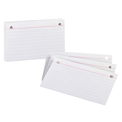 Oxford Printable Ruled Index Card 3 x 5 Ruled White 7351