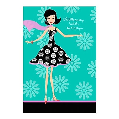 Hallmark Birthday Greeting Card a Little Sassy but oh So Classy 0250QUF3005