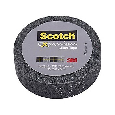 3M Scotch Expressions Glitter Tape 5.472 yds. Black C514 BLK