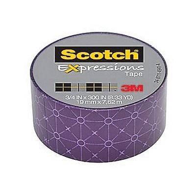 Scotch Magic Expressions Tape Spokes Removeable 3 4 x 300