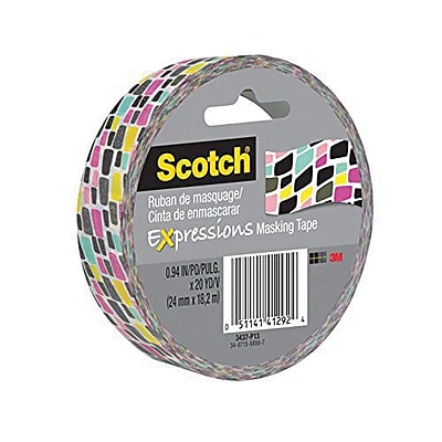 3M Scotch Expressions Masking Tape 20 yds. Brick 3437 P13