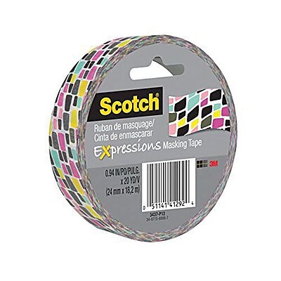 3M Scotch Expressions Masking Tape 20 yds. Brick 3437 P13