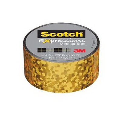3M Scotch Expressions Metallic Tape 5.55 yds. Gold C414 P4