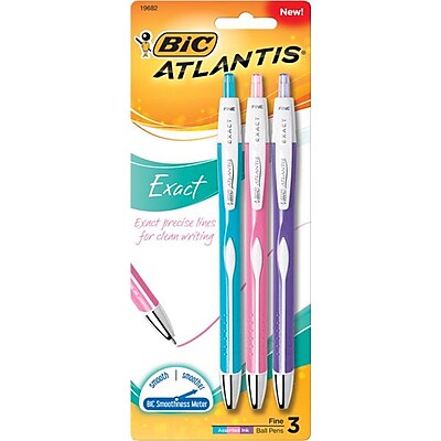 BIC Fine Ballpoint Pen 0.7mm Multicolor 3 Pack VCGNAP31ASST