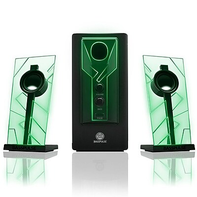 Gogroove GGBP000100GNUS BassPULSE Speaker Green Black