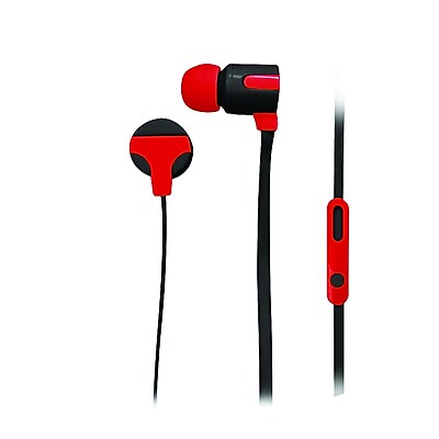 Naxa ne 939 red Stereo Earphones with Mic Red